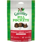 Greenies Pill Pockets for Dogs Capsule or Tablet Size- Hickory Smoke, Pack of 30
