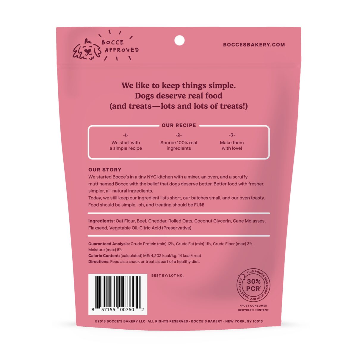 Bocce's Bakery Say MOOOO Soft & Chewy Dog Treats 6oz - Image 3