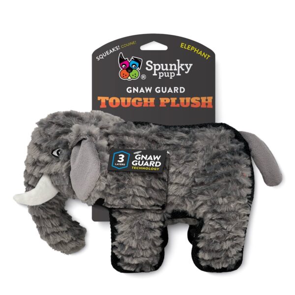 Spunky Pup Mega Tough Plush Elephant