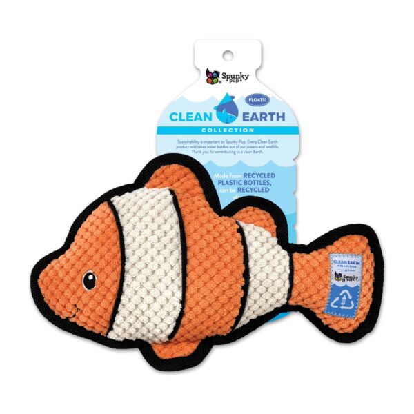 Spunky Pup Clean Earth Plush Clownfish