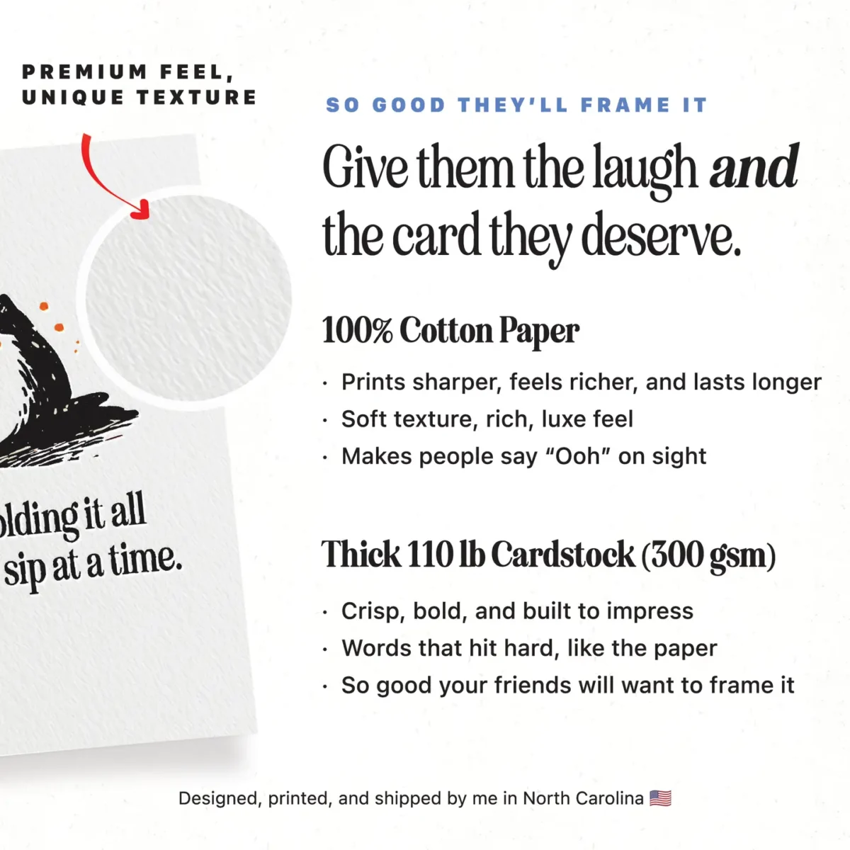 Thank You Coffee Cat - Greeting Card - Image 4