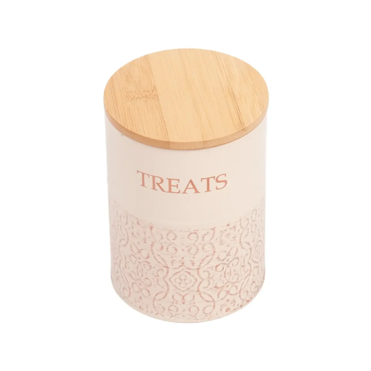 Pet Treat Storage Canister - White Swan & Gold - Set of 2 - Image 5