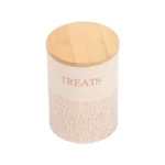 Pet Treat Storage Canister - White Swan & Gold - Set of 2 - Image 5