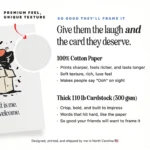 Sarcastic Cat Appreciation - Thank You Greeting Card - Image 2