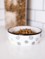 Medium Gray Pattern Dog Bowl - Image 3
