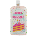 Birthday Bash Buddy Budder Single- 100% all natural dog peanut butter, Made in USA 4oz pouch