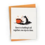 Thank You Coffee Cat - Greeting Card