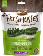 Merrick Fresh Kisses Coconut Plus Botanical Oils Recipe Dental Dog Treats for Large Dogs