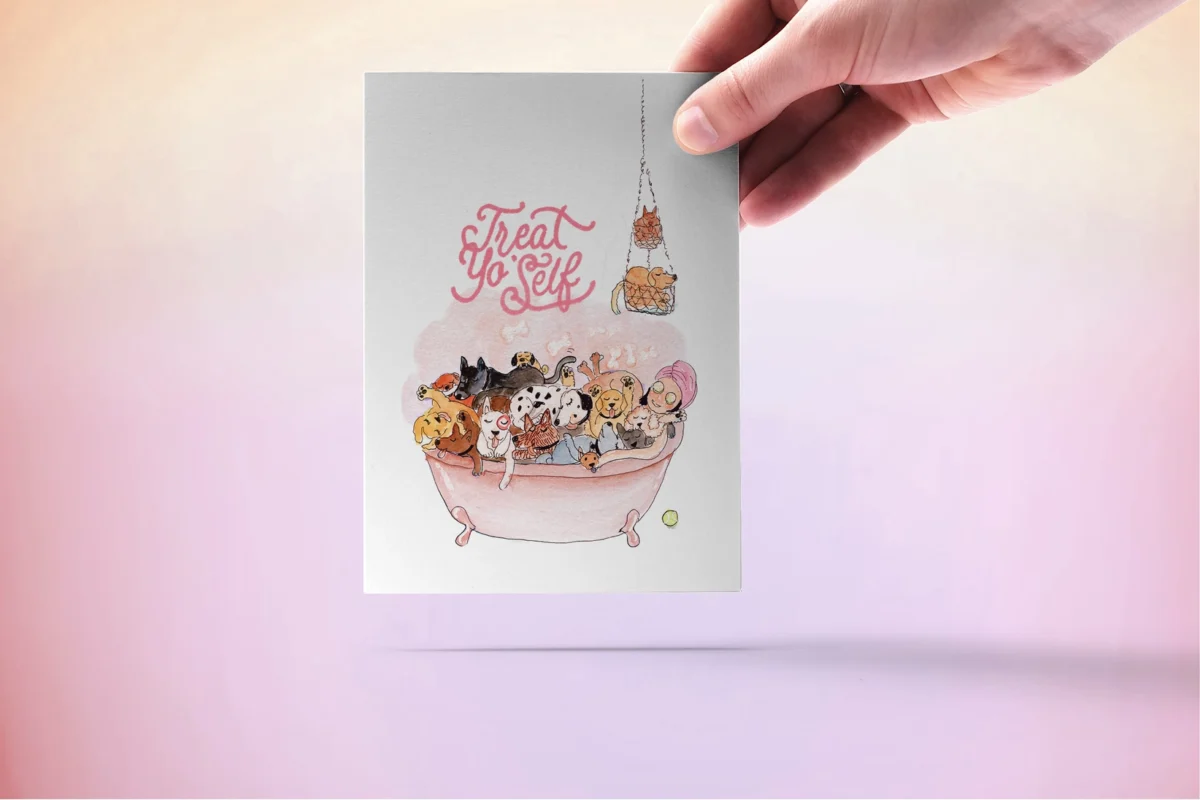 Dog Spa - Funny Birthday Card - Image 2