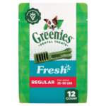 Greenies Fresh Mint Dental Dog Treats Regular 12ct