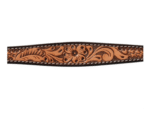 Floral Tooled Leather Collar, 3/4" - Image 2
