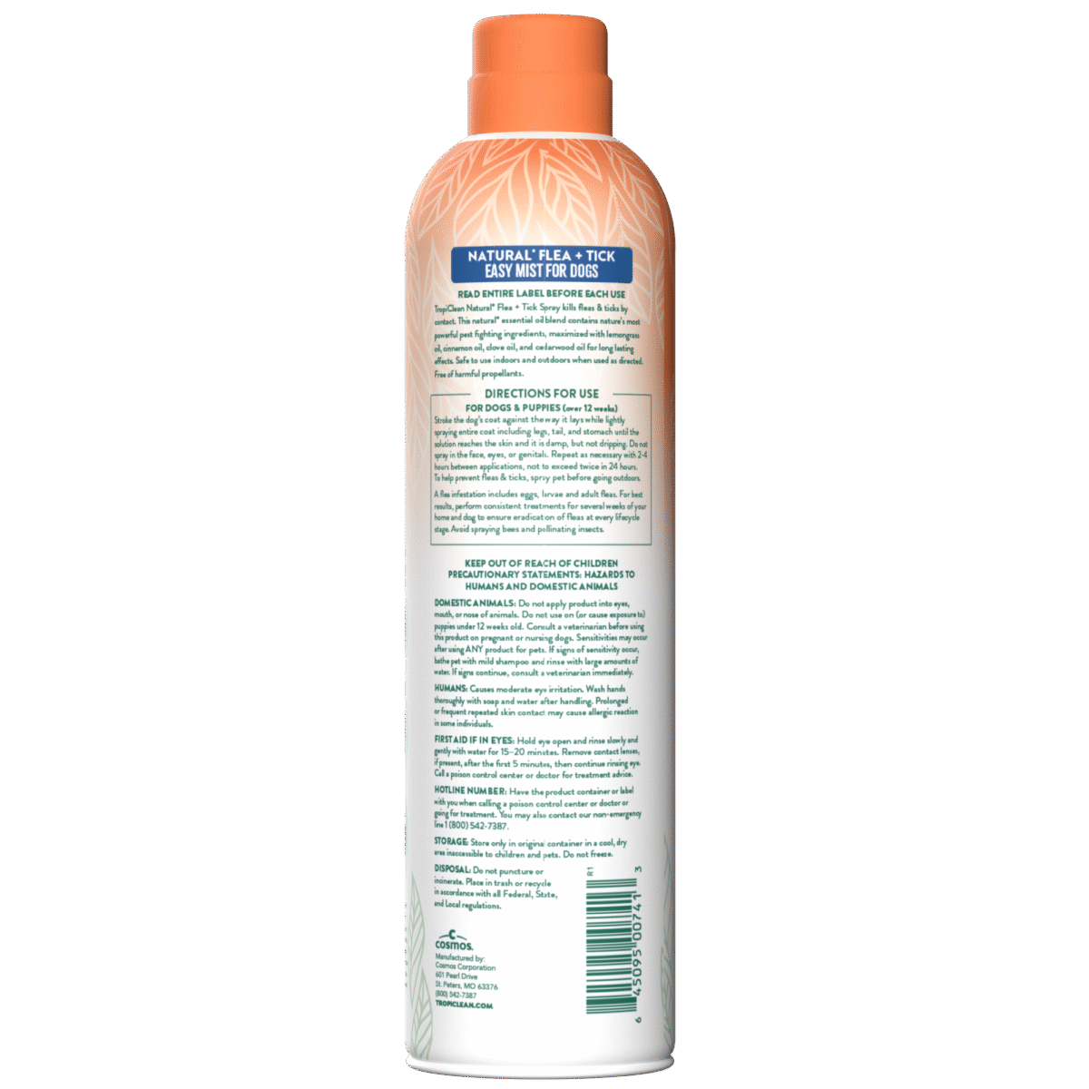 TropiClean Natural Flea + Tick Dog + Home Easy Mist Spray, 14oz - Image 2