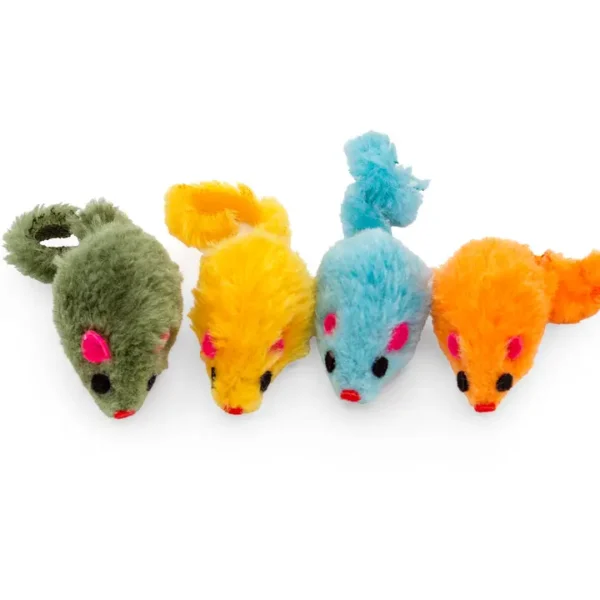 Furry Mice 4.25" Cat Toy