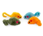 Furry Mice 4.25" Cat Toy - Image 2