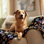 ETHICAL/SPOT Snuggler Blanket Rainbow Pawprints Black - Image 2