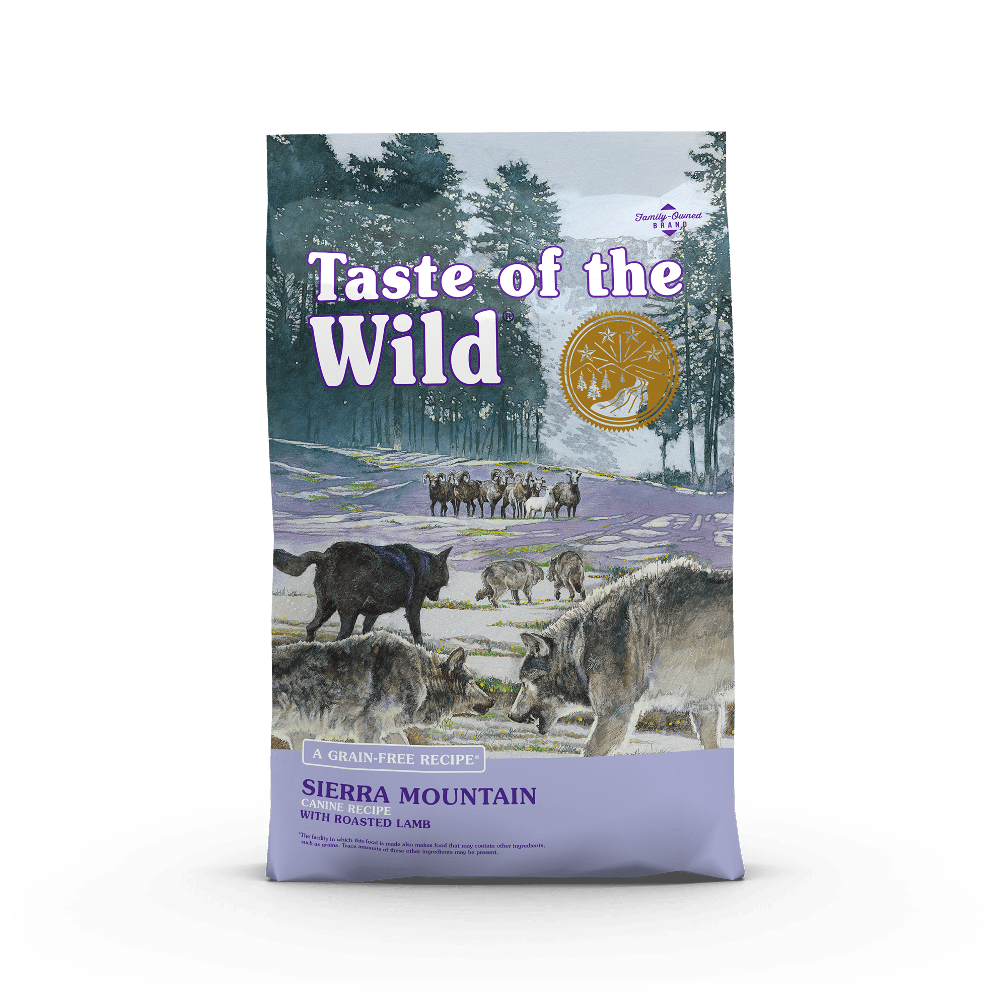 sierra-mountain-dry-canine-recipe Taste of the Wild Sierra Mountain Roasted Lamb Dog Food - Image 1