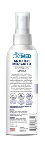TropiClean OxyMed Medicated Anti-itch Spray for Dogs & Cats, 8oz - Image 3