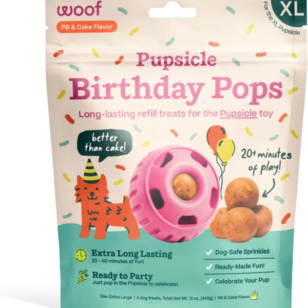 Pupsicle Birthday Refill Pops - PB & Cake Flavor