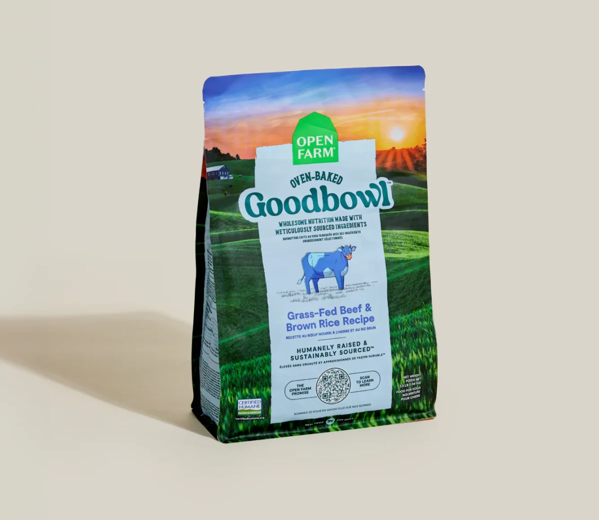 Open Farm Goodbowl™ Grass-Fed Beef & Brown Rice Dog Kibble - Image 2
