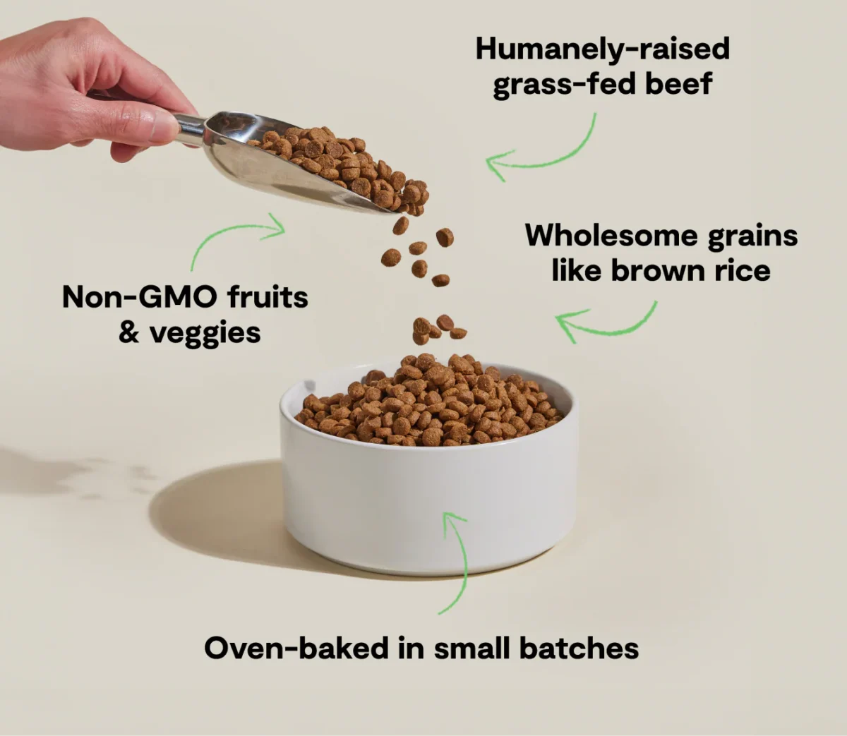 Open Farm Goodbowl™ Grass-Fed Beef & Brown Rice Dog Kibble - Image 5