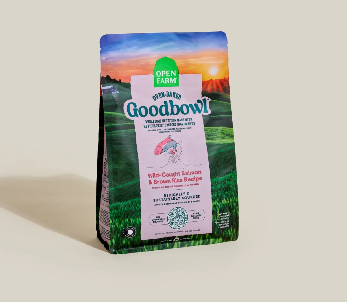 Open Farm Goodbowl™ Wild-Caught Salmon & Brown Rice Dog Kibble - Image 2