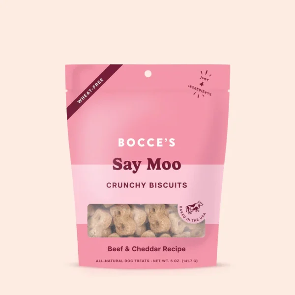 Bocce's Bakery Say Moo Crunchy Biscuits 5oz