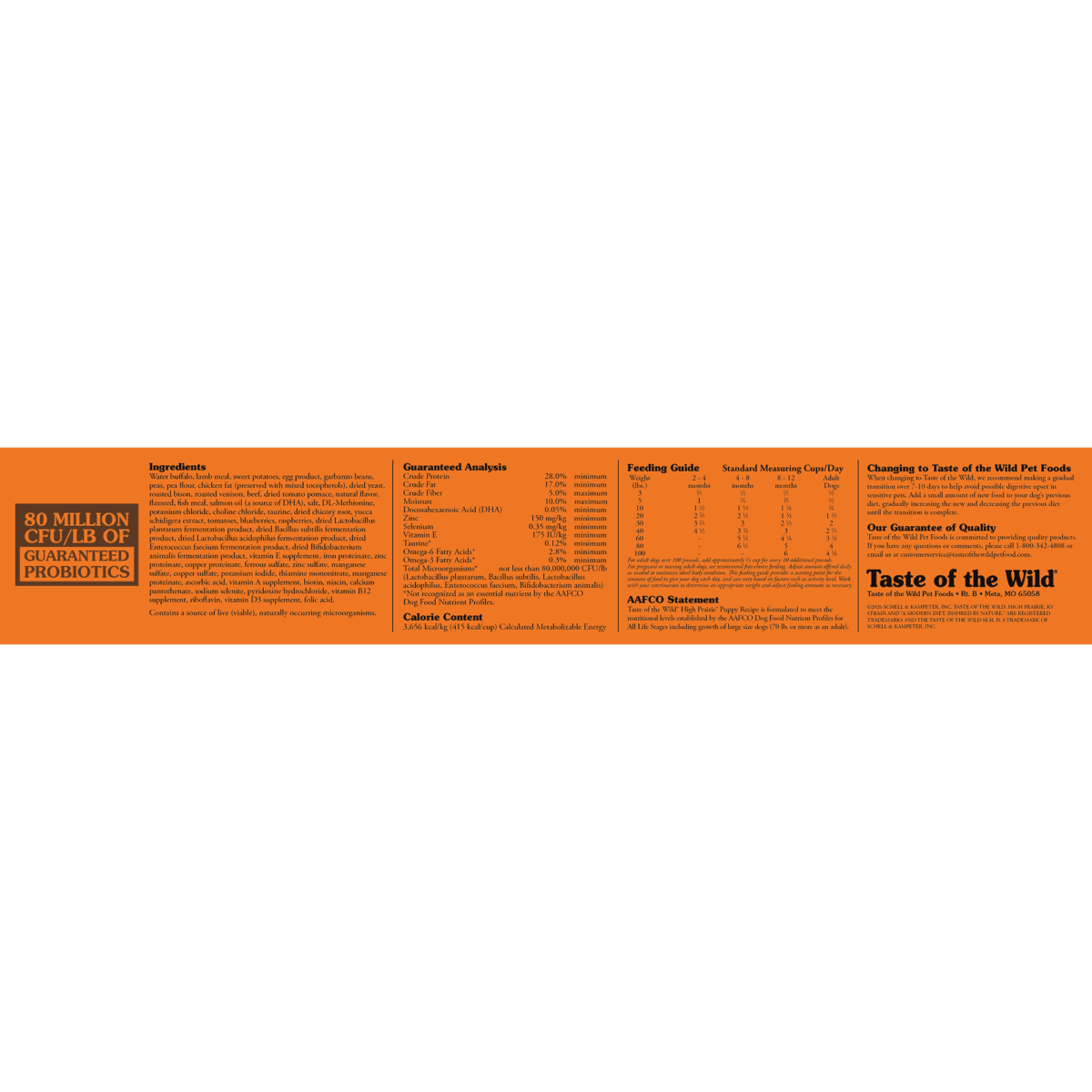 Taste of the Wild High Prairie Puppy Recipe with Roasted Bison & Roasted Venison - Image 3