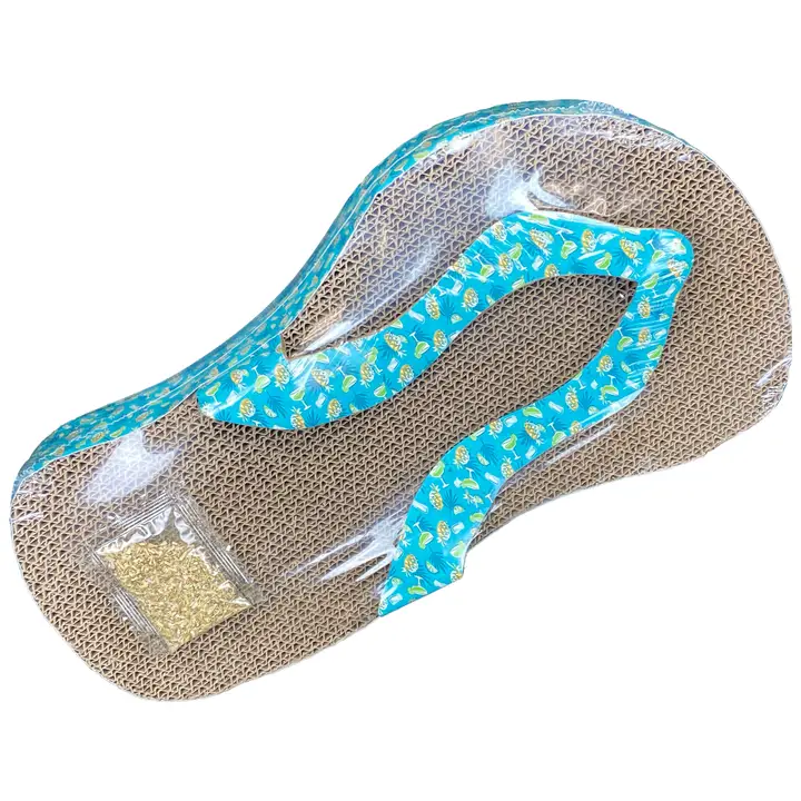 d257098223a1a811b369dc8c98721f8918ca62519b981e9999370076d4777912 Margaritaville Flip Flop Cat Scratcher 16" - Image 1