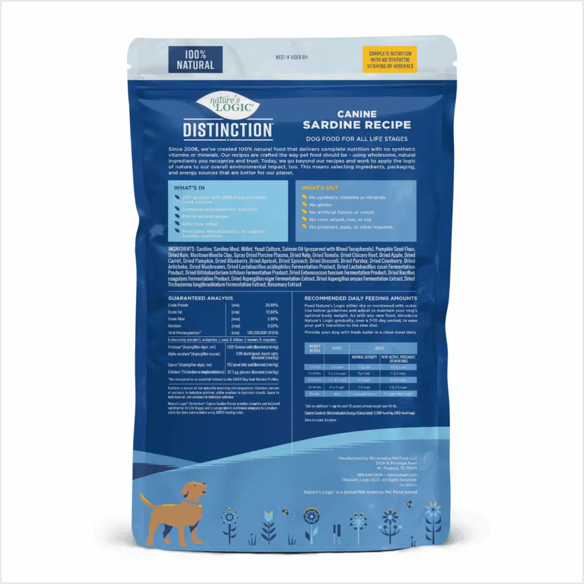Nature's Logic Distinction® Canine Sardine Recipe 24lb bag - Image 2