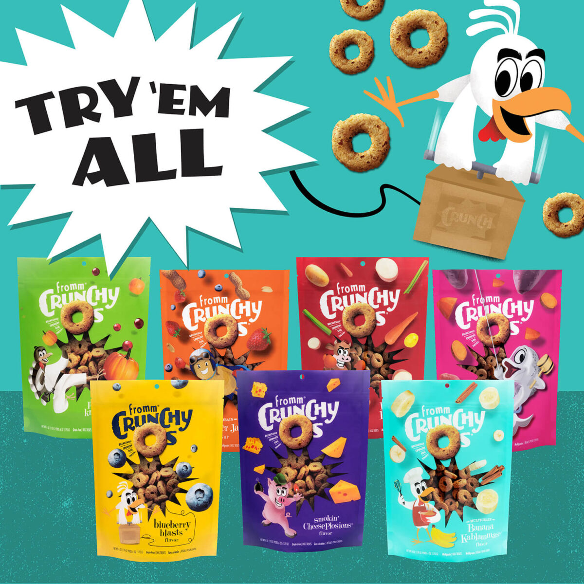 Fromm Crunchy Os Smokin' CheesePlosions™ Flavor Dog Treats - Image 8