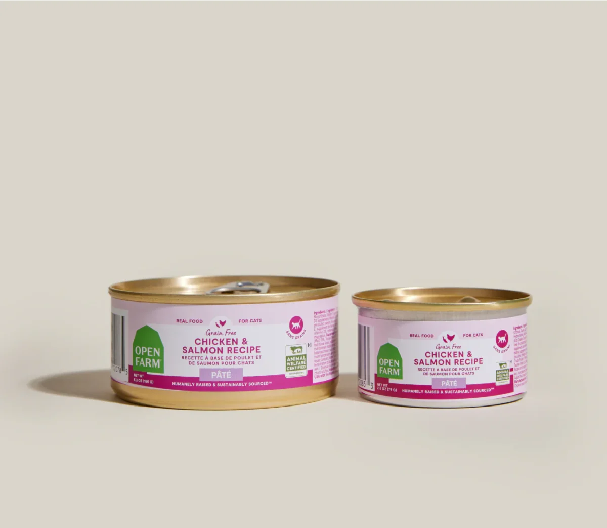 Chicken & Salmon Pâté for Cats 5.3oz can - Image 5