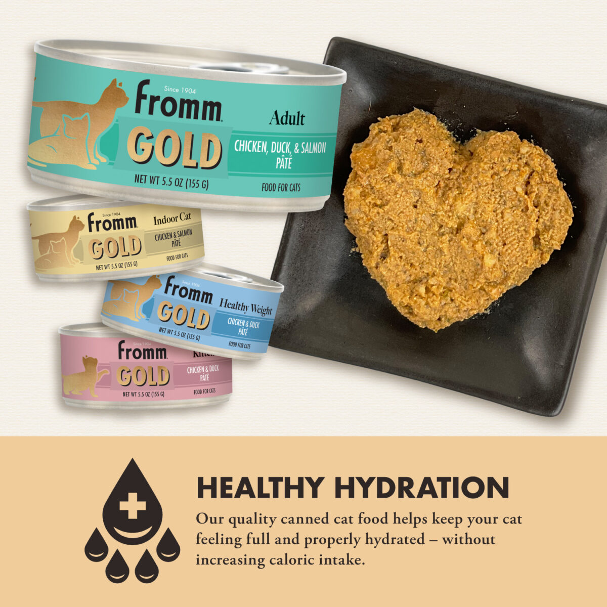 Gold Adult Chicken, Duck, & Salmon Pâté Wet Cat Food 3oz Can - Image 6