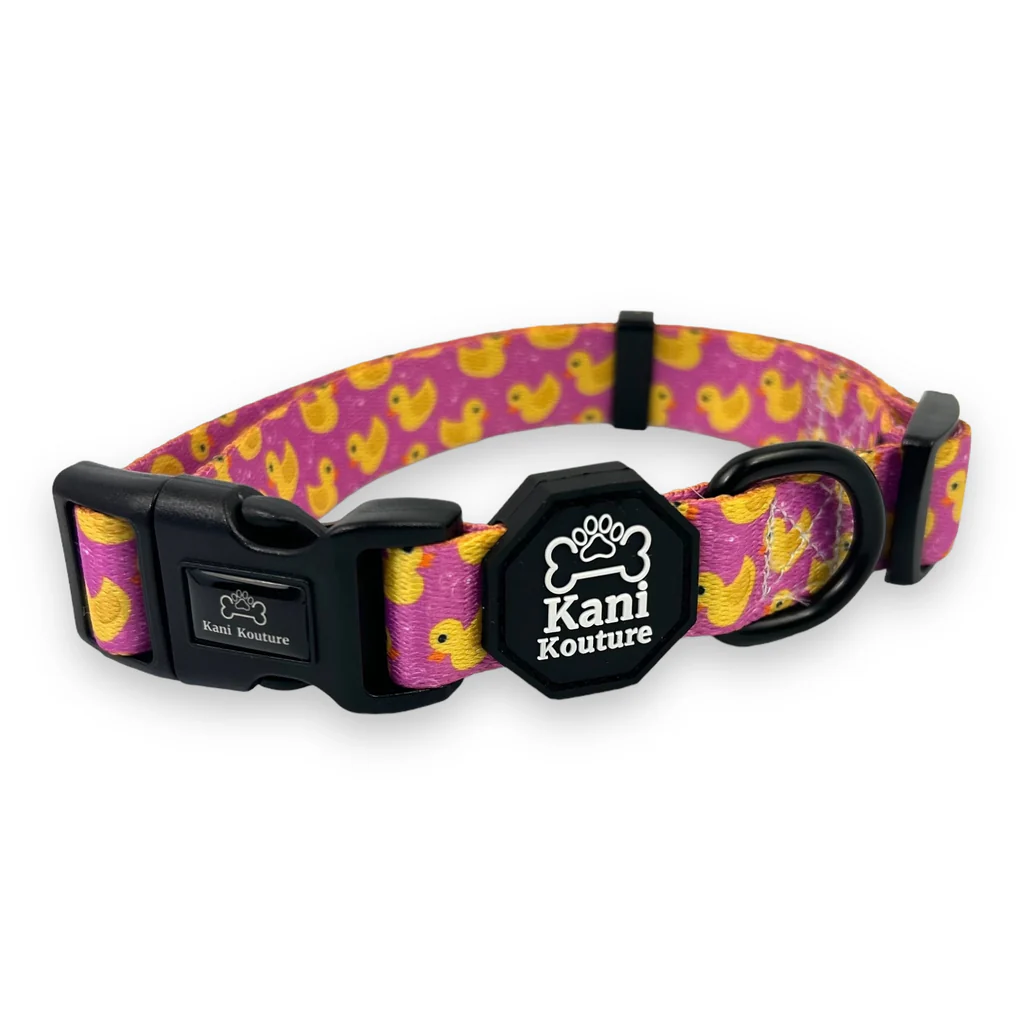 Photoroom_014_20240519_183553_1024x1024 Pink Rubber Ducky - Adjustable Collar - Image 1