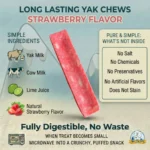 Yeti Yak Cheese Dog Chew Strawberry Flavor Large Size - Image 2