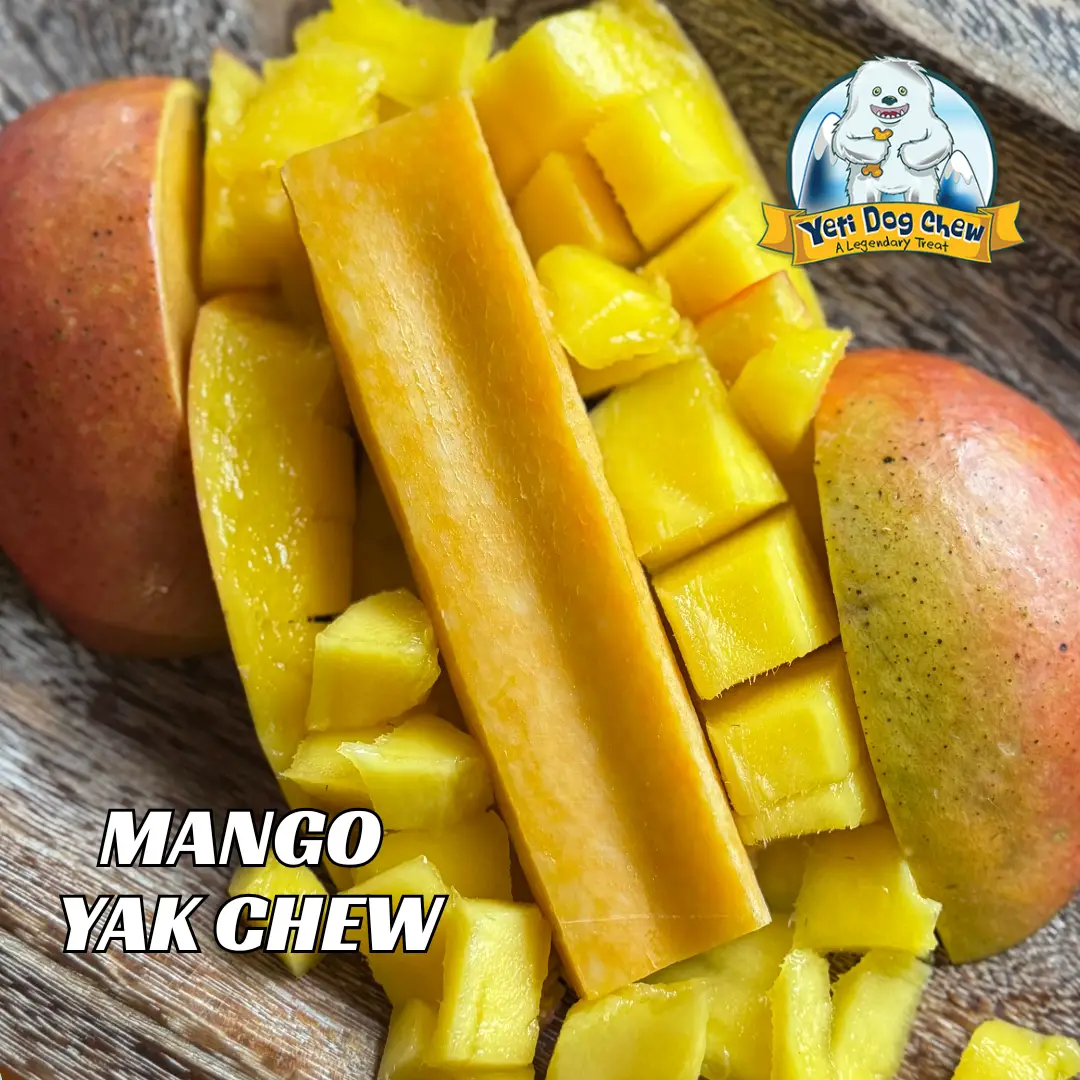 7134dbceee3842604864512393e3fb282b1bbc52b208d15158e5c3ac19fb8db8 Yeti Yak Cheese Dog Chew Mango Flavor Large Size - Image 1