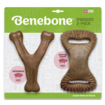 Wishbone & Dental Chew Bacon Flavor, Medium Pack of 2