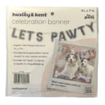 Pet Celebration Banner Lets Pawty Iridescent - Image 4