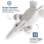 Stuffless Elephant Squeaker Dog Toy - Image 3