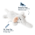 Stuffless Elephant Squeaker Dog Toy - Image 2