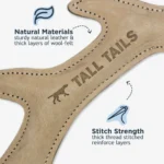 Natural Leather Antler Dog Toy - Image 3