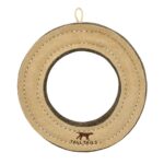 Natural Leather Ring Dog Toy