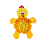 Snuffle Palz Chicken Interactive Plush Dog Puzzle Toy Yellow Large