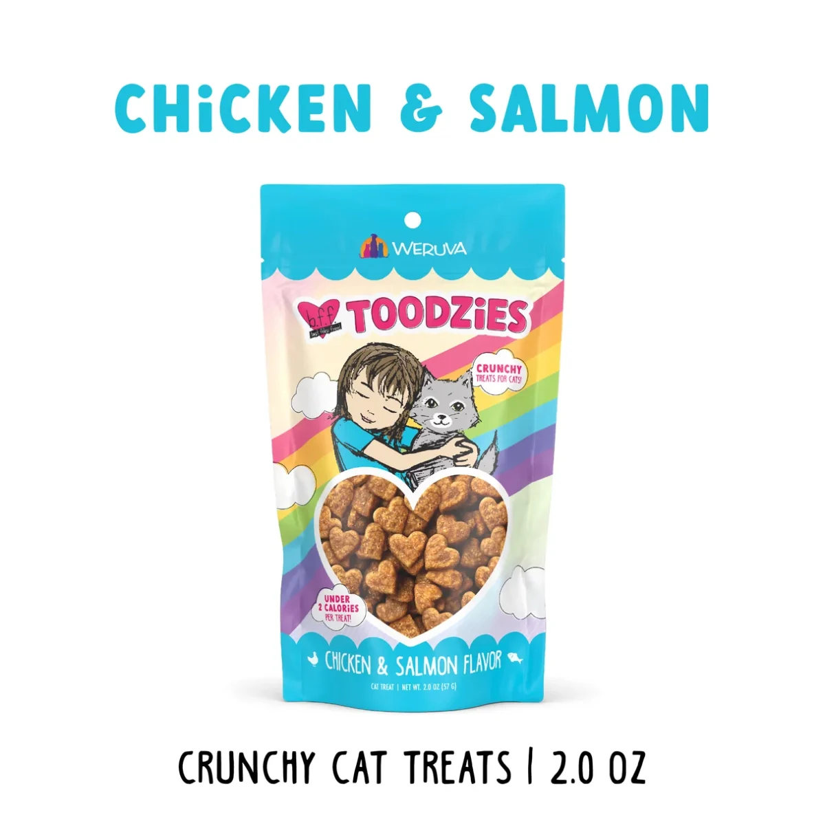 Crunchy Chicken & Salmon Cat Treats, 2 oz. - Image 4