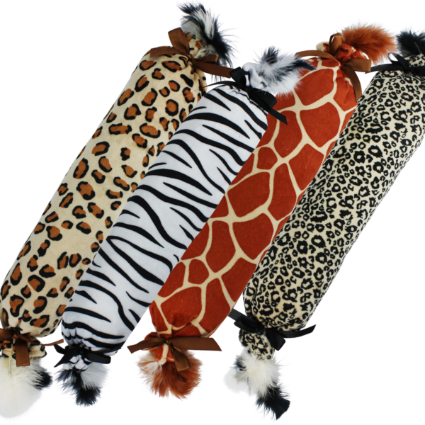 Katz Kuddlerz Safari Cat Toy – 17" Plush Catnip Toy with Feathers & Crinkle