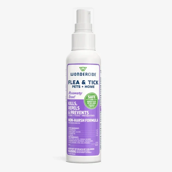 Rosemary Flea & Tick Spray for Pets + Home with Natural Essential Oils