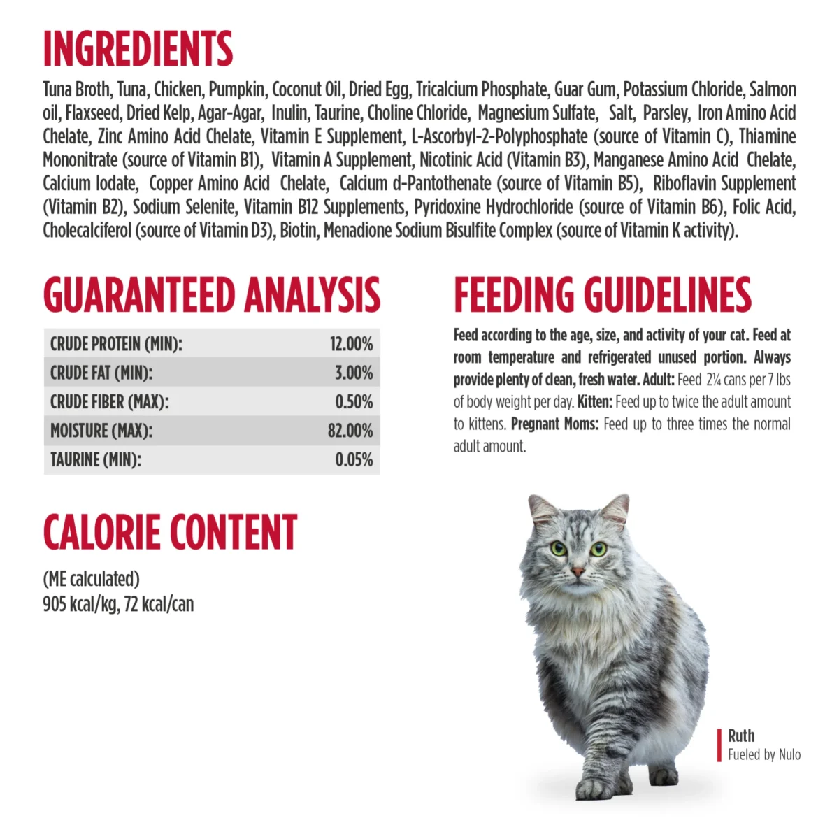 Minced with Whole Proteins Tuna, Chicken & Pumpkin Recipe for Cats - Image 3