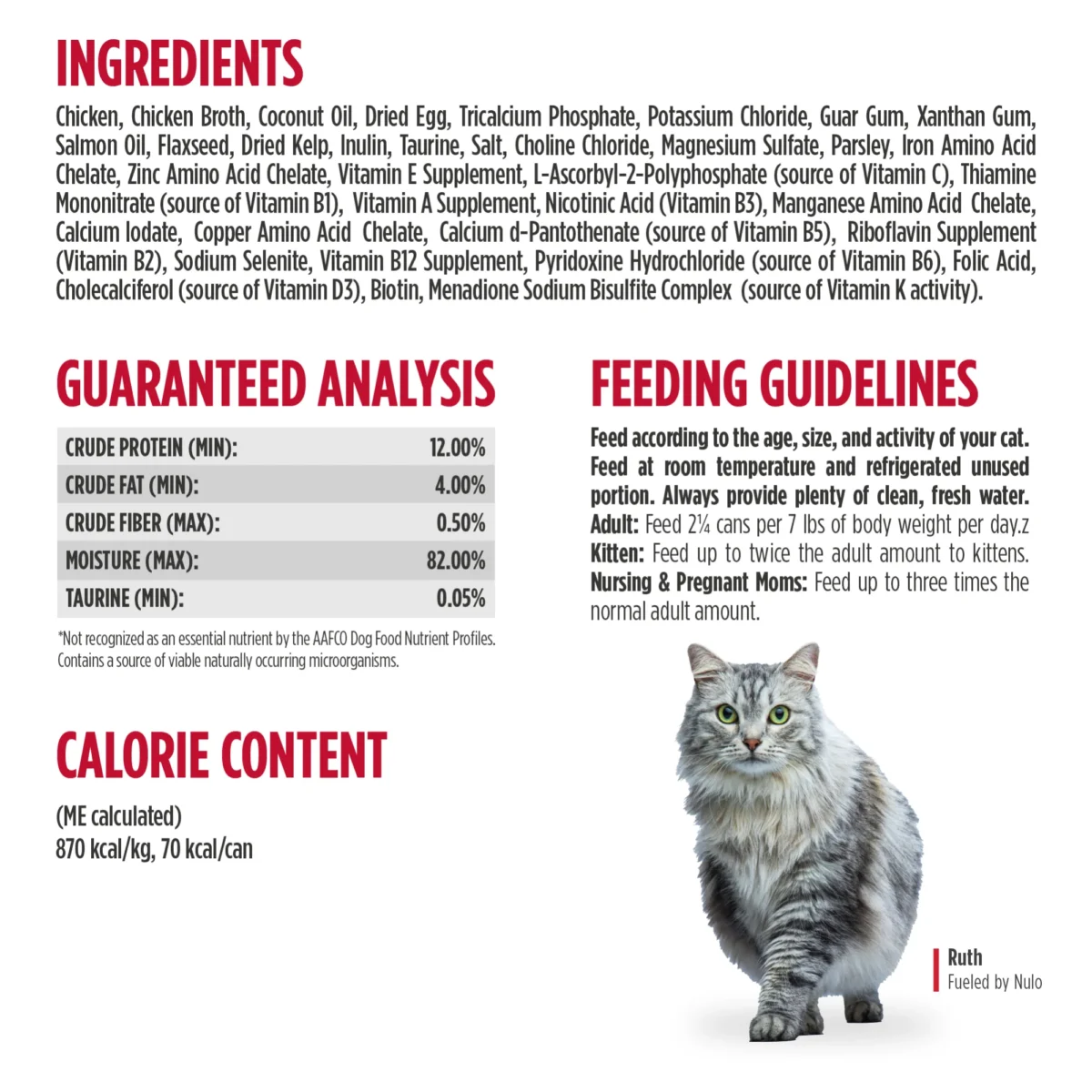 Nulo Cat Grain Free Chicken Finely Minced 2.8oz - Image 4