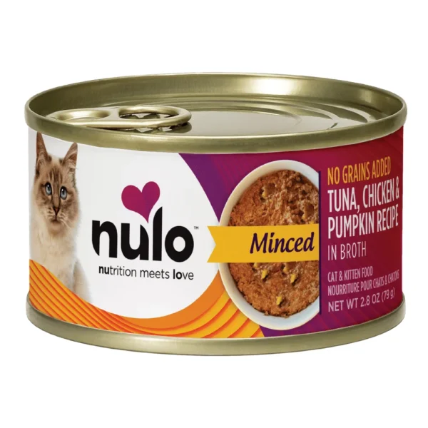 Minced with Whole Proteins Tuna, Chicken & Pumpkin Recipe for Cats