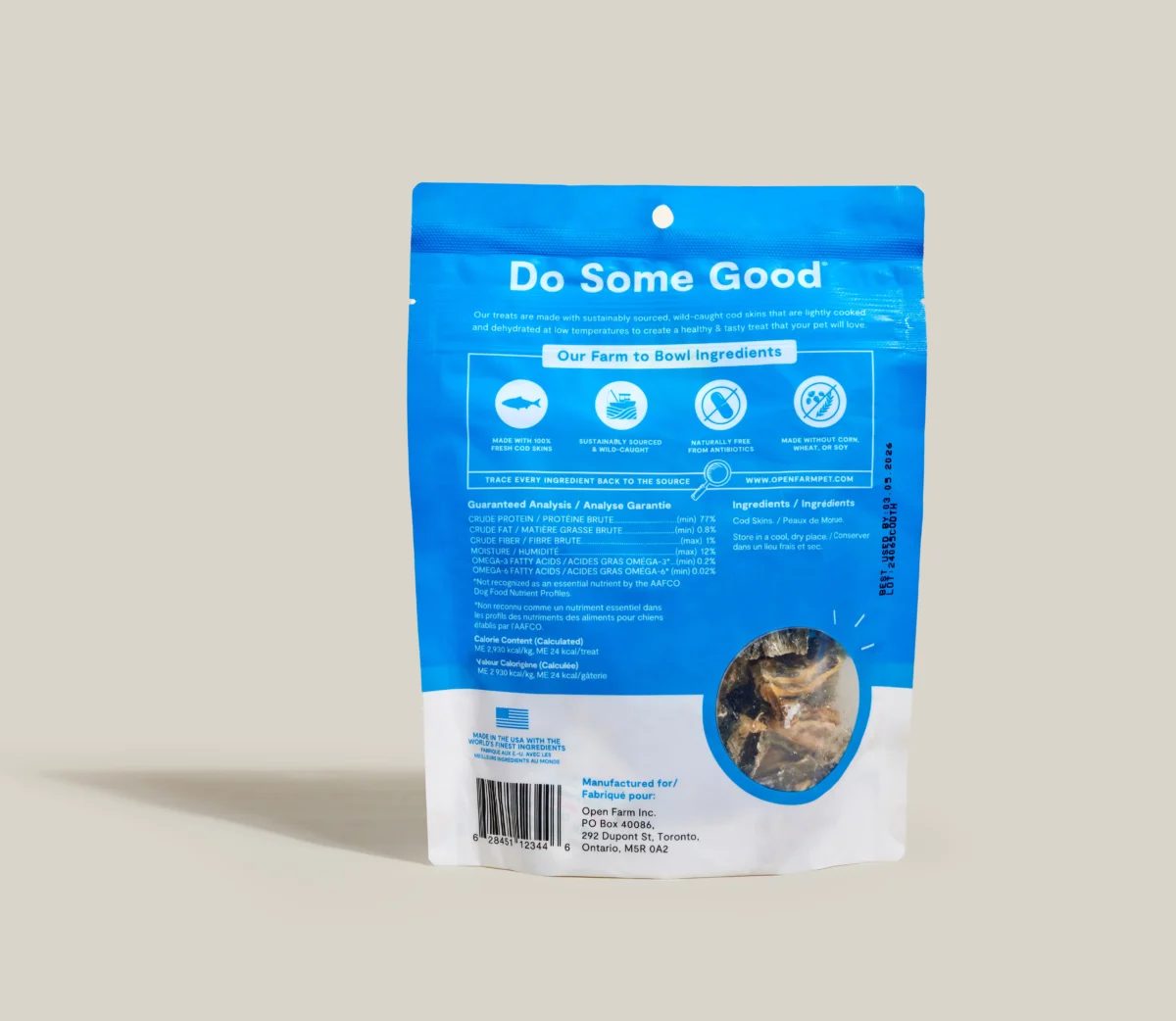 Dehydrated Cod Skins Dog Treat 2.25 oz - Image 5