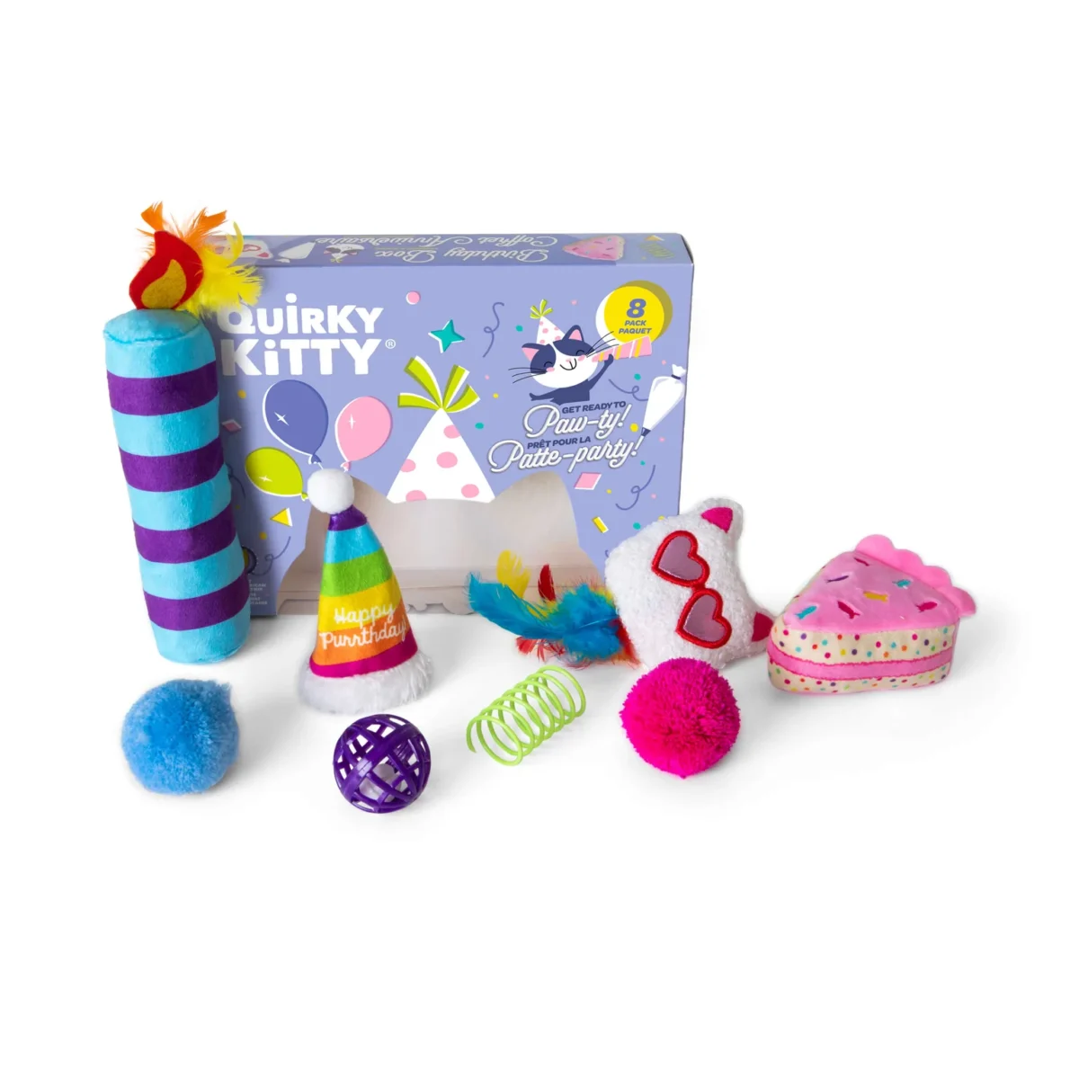 Quirky Kitty Cat Toy Birthday Box 8 pc - Image 4